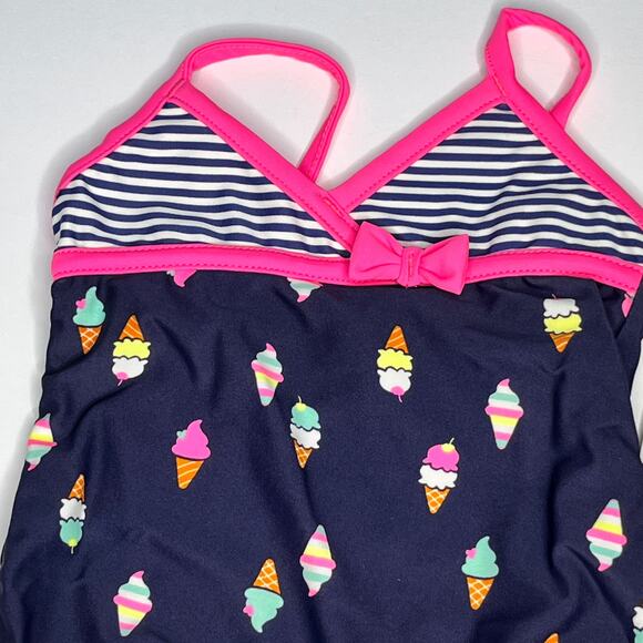 Carter's Swimsuit One Piece Pink Ice Cream New - Picture 3 of 4